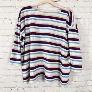 J.Jill Women's Striped Long Sleeve Top Size‎ L